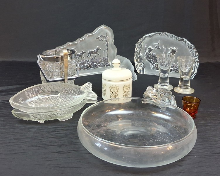 Diverse glas. Bl.a Nybro.