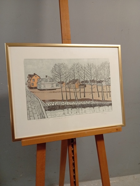 RICHARD CARLSSON. Färgträsnitt, signerad & numrerad 389/499.