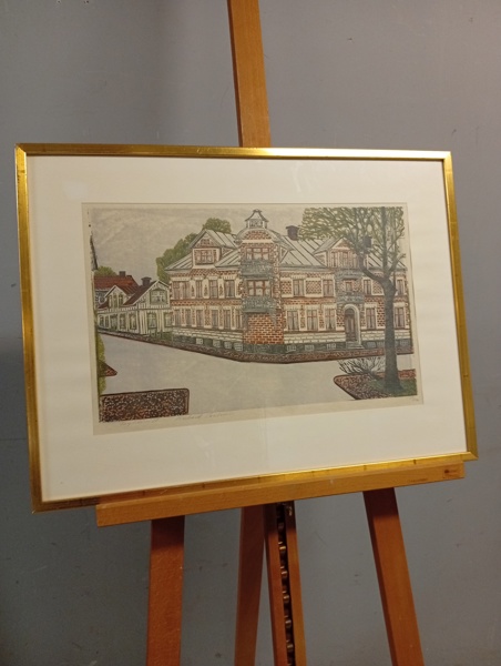 RICHARD CARLSSON, Färgträsnitt, signerad & numrerad 34/100.