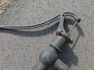 Trädgårdspump till brunn, Vattenpump, gjutjärn. AHG.