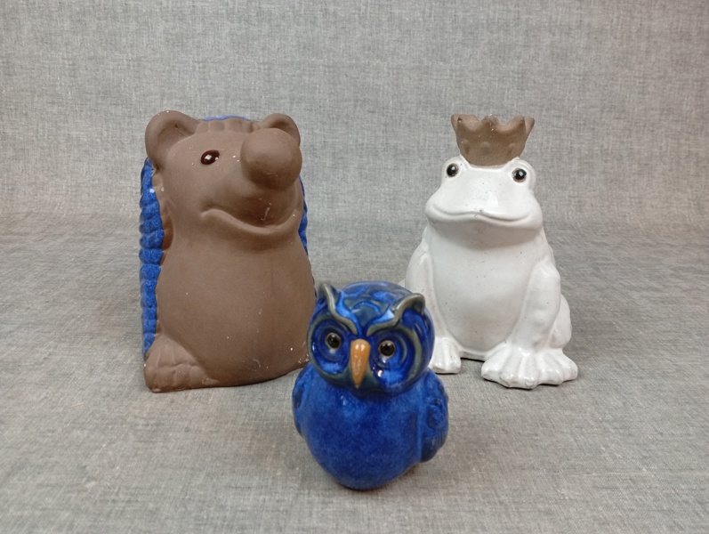 3 Figuriner. Utomhusfigurer.