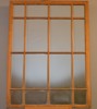 Spegelfönster, spröjsat, avlutad furu, 1900-talet.