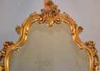 Spegel. Förgylld plast, 1900-talets senare del.