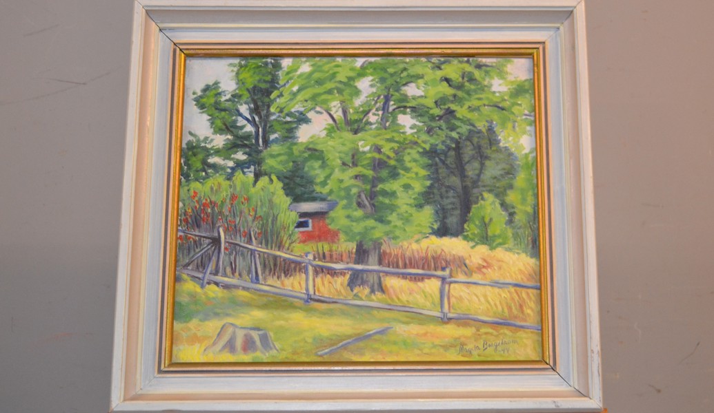 MAGDA BERGSTRÖM. Olja på duk, signerad & daterad -44