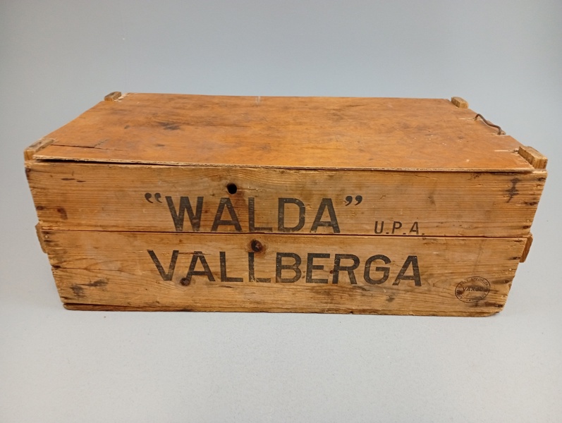 Ägglåda. "Wallda", Vallberga.
