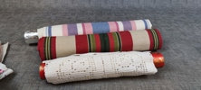 Diverse textil. Mestadels dukar.