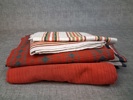 Diverse textil. Mestadels virkat.