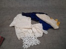 Diverse textil. Mestadels virkat.
