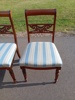 4 Stolar, Mahogny, Empire stil.