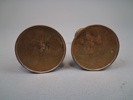 2 Par ljusstakar, nysilver & mässing.