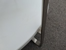 Soffbord. "Imfors". IKEA. Vitlackerat med metallstomme.