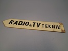 Skylt. Radio & TV Teknik.
