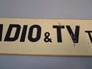 Skylt. Radio & TV Teknik.