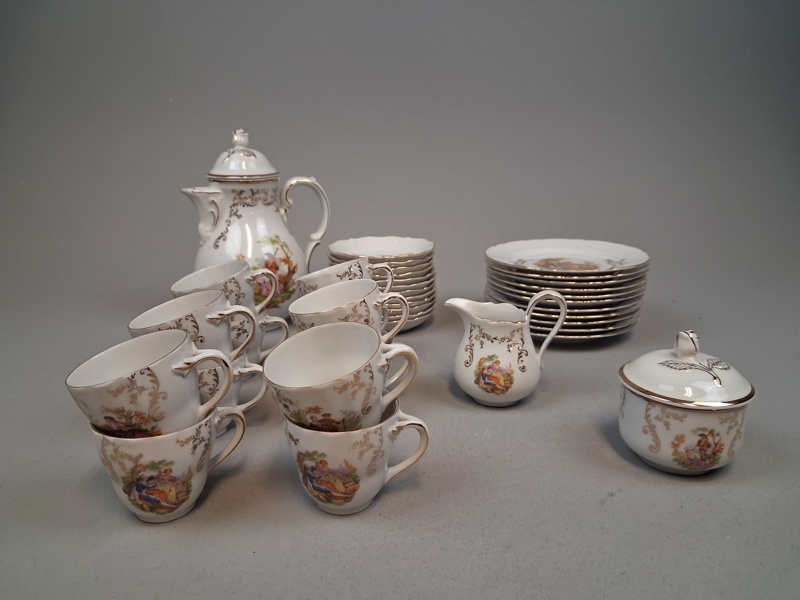 Kaffeservis. Bavaria, "Fragonard-motiv".