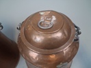 2 Kopparhinkar med lock. 1800/1900-talet.
