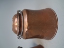 2 Kopparhinkar med lock. 1800/1900-talet.