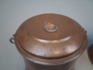 2 Kopparhinkar med lock. 1800/1900-talet.