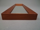 Spegel. Teak & Kristallglas, Glas-mäster, Markaryd.