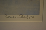 ROLAND VON RAINALS. Färglitografi, "Najaden", signerad, daterad -91 & numrerad 1-100-177