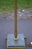 Golvlampa. Louis Seize-stil, Guldfärgat trä & stenfot, 1900-talet.