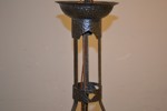 Taklampa. Jugend, 1900-talets början, metall & glas.