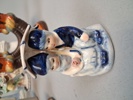 Diverse porslin & keramik. Bl.a 2 Funke Ljusstakar.