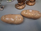 Diverse porslin & keramik. Bl.a 2 Funke Ljusstakar.