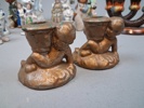 Diverse porslin & keramik. Bl.a 2 Funke Ljusstakar.