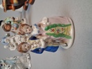Diverse porslin & keramik. Bl.a 2 Funke Ljusstakar.