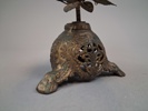 Äldre Fransk ljusstake, metall & Malm.