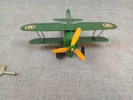 Flygplan. "Curtiss", Plåt, Kina, Samtida. Original låda.