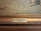 B. NORDENBERG. Oljetryck på duk, Kvälls stunden.
