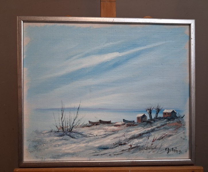 CARL JULIUS. Olja på duk, signerad.