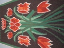 2 Bonader, flamskvävd. Flamskvävnad. Blommor.