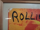 Inramad affisch. Rolling stone, "Exile on Main st".