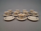 9 Kaffekoppar & 11 kaffefat. Bavaria.