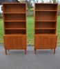 2 Bokhyllor. Teak, 1950/60-talet.