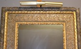 Spegel. Förgylld & ornamenterad, 1900-talet.