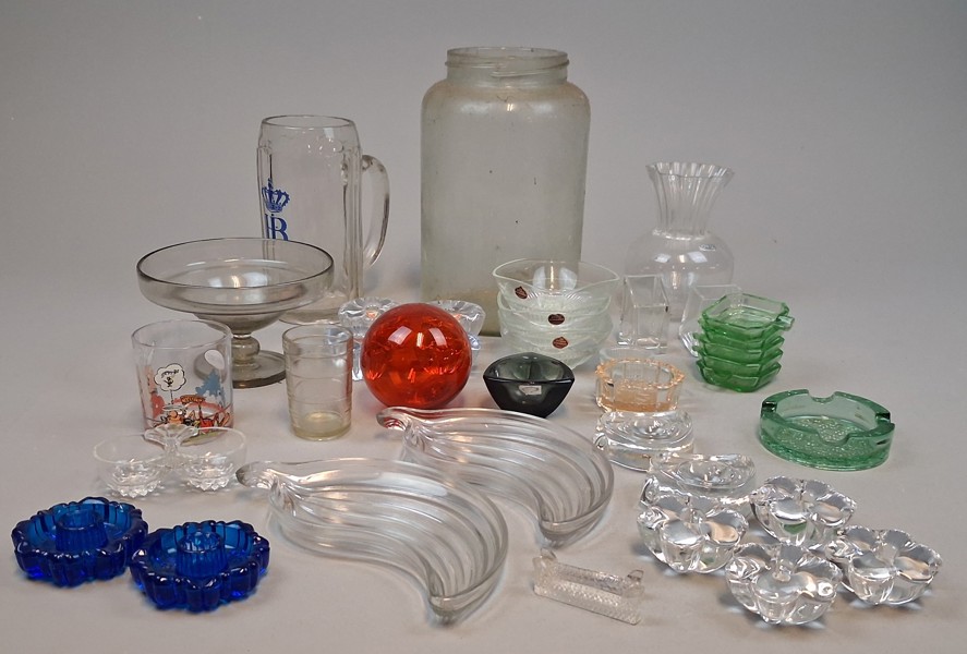 Diverse glas. Bl.a Nybro, Orrefors m.m.