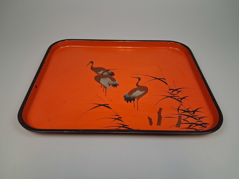 Stor plåt Bricka. Troligtvis Japan.