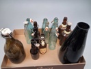 Diverse glasflaskor m.m.