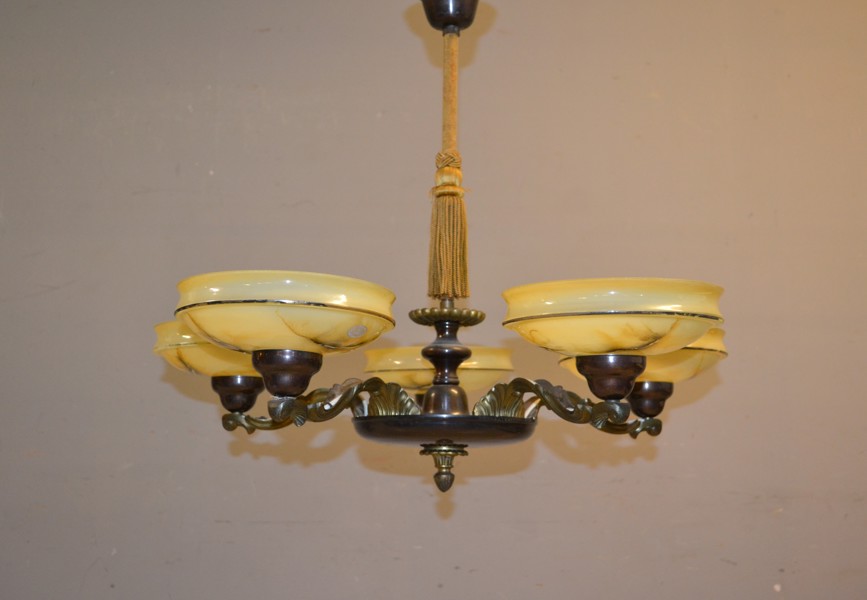 MEISSEN. Taklampa. Art Deco, 1930/40-talet.