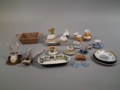 Diverse. Bl.a porslin, horn m.m.