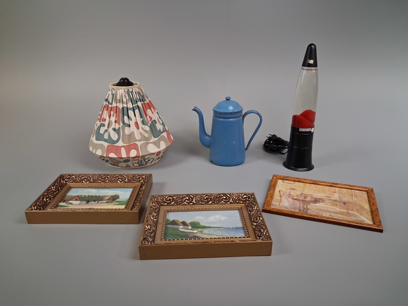 Diverse. Bl.a retro lampskärm m.m.