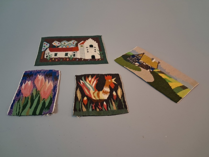 4 Bonader, Flamskvävd, flamskvävnad.