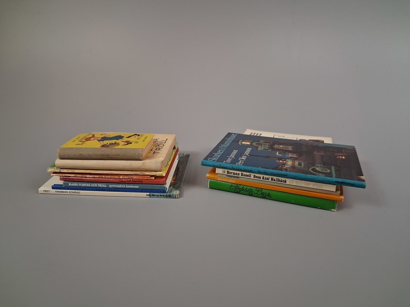 Diverse barnböcker m.m. Bl.a Högfeldts Bästa, Bruno, Bland tomtar & troll, pippi.