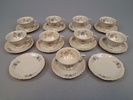 9 Kaffekoppar & 11 kaffefat. Bavaria.