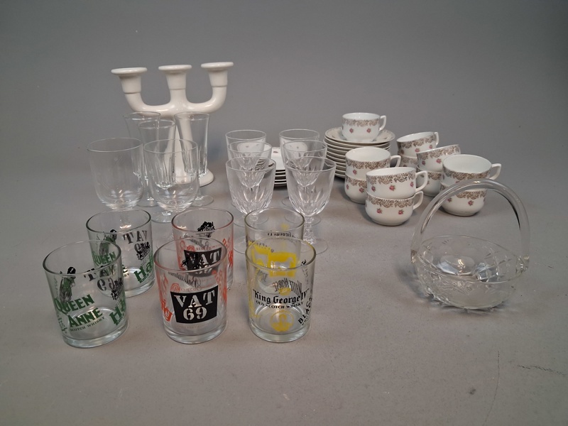 Diverse glas & porslin.