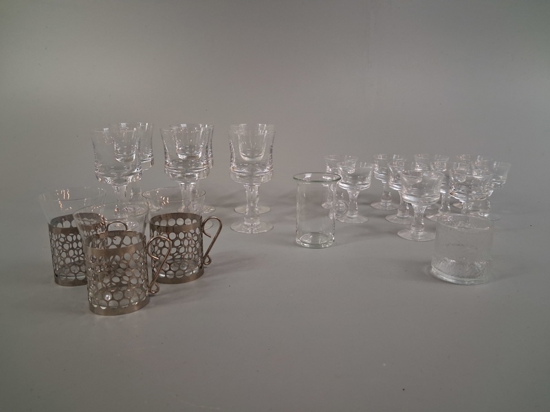 Diverse glas. Mestadels Kosta.