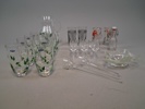 Diverse glas. Bl.a Saft-set Dorre.